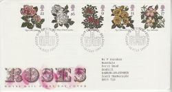 1991-07-16 Roses Stamps Belfast FDC (81789)