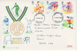 1988-03-22 Sport Stamps Bristol FDC (81844)