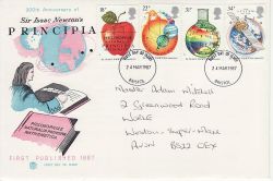 1987-03-24 Isaac Newton Stamps Bristol FDC (81852)