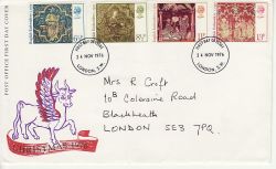 1976-11-24 Christmas Stamps London SW FDC (81863)