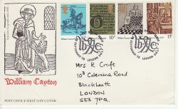 1976-09-29 Caxton Printing Stamps London SW1 FDC (81864)