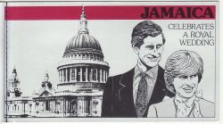 1981 Jamaica Royal Wedding Stamps Booklet (81875)