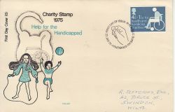1975-01-22 Charity Stamp BUREAU FDC (81919)