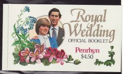 1981 Penrhyn Royal Wedding $4.50 Booklet (81984)