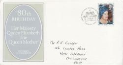 1980-08-04 Queen Mother Glamis Castle FDC (82040)