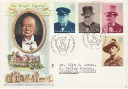 1974-10-09 Churchill Stamps Blenheim FDC (82098)