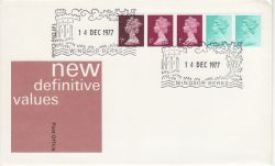 1977-12-14 Definitive Coil Stamps Windsor FDC (82153)