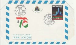 1977-06-17 San Marino Italia 76 Aerogramme (82208)