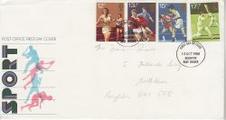 1980-10-10 Sport Stamps Brighton FDC (82277)
