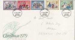 1979-11-21 Christmas Stamps Brighton FDC (82279)
