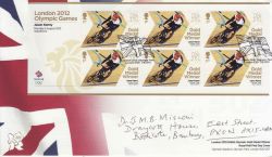 2012-08-07 Olympic Games Jason Kenny Cycling FDC (82306)