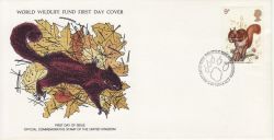 1977 UK WWF Wildlife Red Squirrel Bureau FDC (82455)