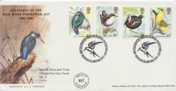 1980-01-16 Bird Stamps Norfolk Naturalist Trust FDC (82469)