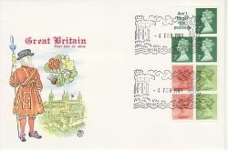1980-02-04 Definitive Booklet Stamps Windsor FDC (82535)