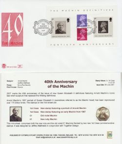 2007-06-05 The Machin Definitive M/S Windsor FDC (82589)