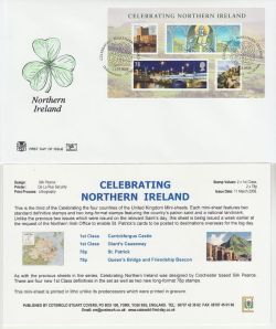 2008-03-11 Celebrating N Ireland M/S Downpatrick FDC (82656)