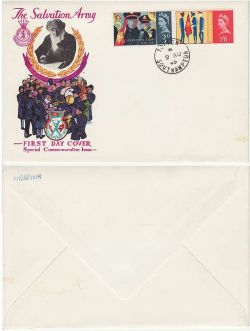 1965-08-09 Salvation Army Phos Totton cds FDC (82763)