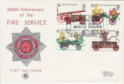1974-04-24 Fire Service Stamps Cambridge FDC (82855)