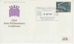 1975-09-03 Parliamentary Conference London SE1 FDC (82863)