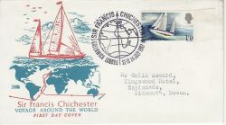 1967-07-24 Chichester Gipsy Moth IV Greenwich FDC (82865)