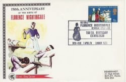 1970-04-01 Florence Nightingale London SE1 FDC (82882)