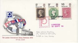 1970-09-18 Philympia Stamps London FDC (82889)