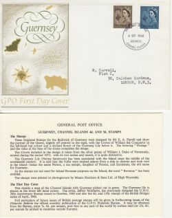 1968-09-04 Guernsey Definitive Stamps Guernsey FDC (82963)