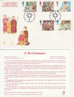 1994-11-01 Christmas Stamps Bethlehem FDC (83055)