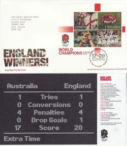 2003-12-19 Rugby England Winners T/House FDC (83101)