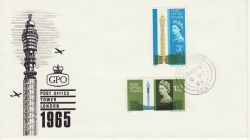 1965-10-08 Post Office Tower Stamps Faversham cds FDC (83157)