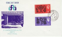 1965-09-01 Arts Festival Stamps Faversham cds FDC (83158)