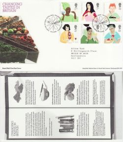 2005-08-23 Changing Tastes in Britain T/House FDC (83182)
