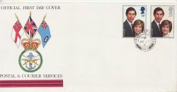 1981-07-22 Royal Wedding Stamps FPO 843 cds FDC (83216)