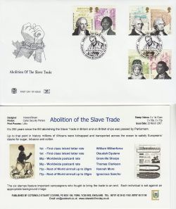 2007-03-22 Abolition of Slave Trade Birmingham FDC (83301)