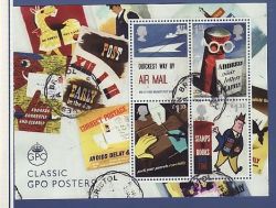 2016-02-17 Classic GPO Posters Stamps M/S Used (83304)