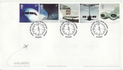 2002-05-02 Airliners Stamps Heathrow FDC (83375)
