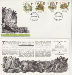 1986-05-20 Species at Risk Stamps Liverpool FDC (83382)