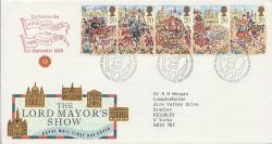 1989-10-17 Lord Mayor Show Bureau Carried FDC (83388)