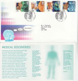 1994-09-27 Medical Discoveries Stamps Cambridge FDC (83415)