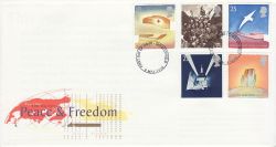 1995-05-02 Peace and Freedom Stamps Chesterfield FDC (83447)