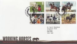 2014-02-04 Working Horses Stamps T/House FDC (83487)