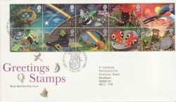 1991-02-05 Greetings Stamps Greetwell FDC (83523)