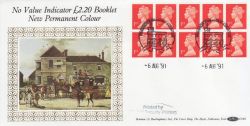 1991-08-06 £2.20 Booklet Stamps Walsall Windsor FDC (83567)