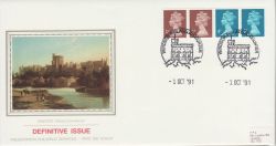 1991-10-01 Definitive Coil Stamps Windsor FDC (83631)