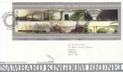 2006-02-23 Brunel Stamps M/S Bristol FDC (83789)