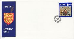 1995-01-24 Jersey £4 Definitive Stamp FDC (83812)