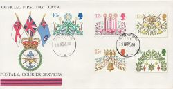 1980-11-19 Christmas Stamps Forces PO 50 cds FDC (83828)
