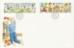 1989-05-17 IOM Europa Children's Games Stamps FDC (83852)