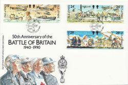 1990-09-05 IOM Battle of Britain Stamps FDC (83864)