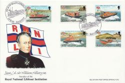 1991-02-13 IOM RNLI Stamps Ramsey SHS FDC (83875)